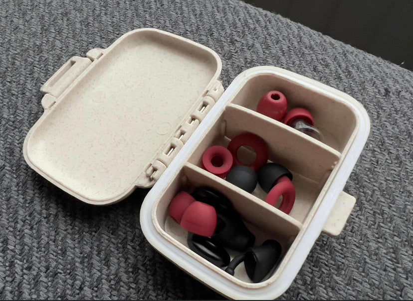 Earplug, Hearing Aid and Earbud Case