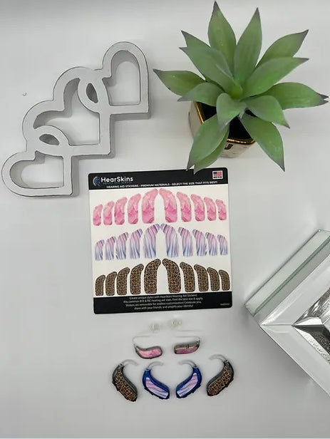 Marble HearSkins Hearing Aid Stickers