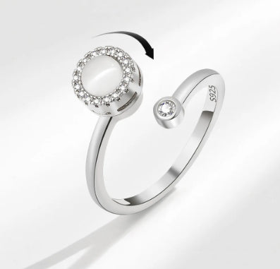Opal Zirconia Worry (Gold/Silver)