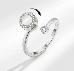 Opal Zirconia Worry (Gold/Silver)