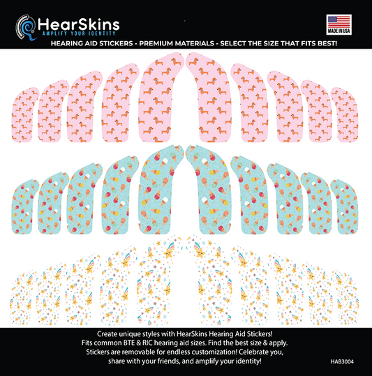 Algo dulce HearSkins pegatinas para audífonos