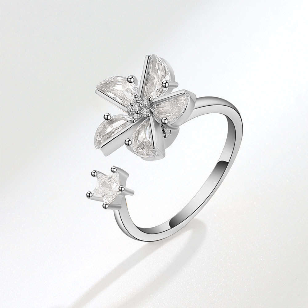 Flower Zirconia (Gold/Silver)