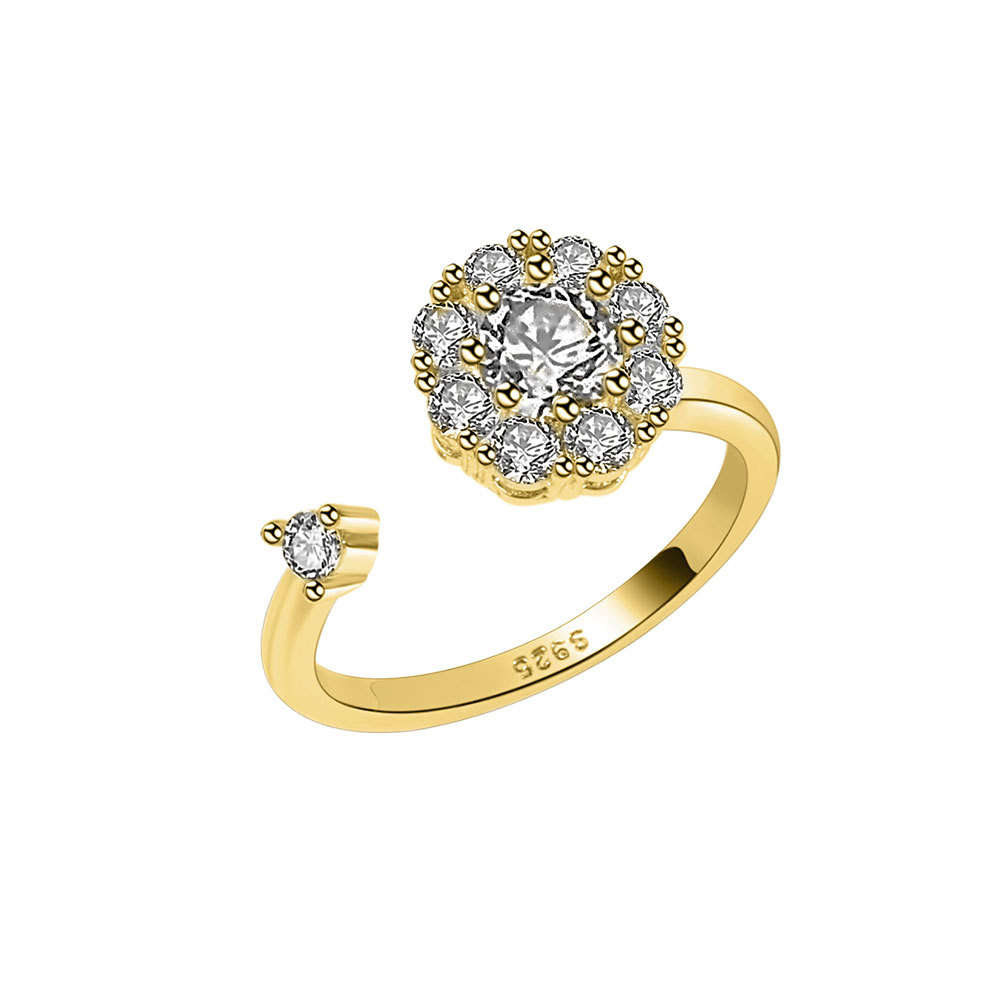 Zirconia Gold Cluster