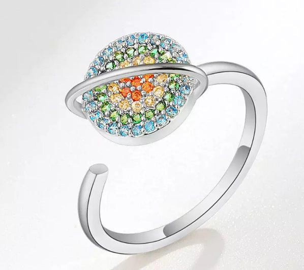 Silver Bright Colourful Zirconia