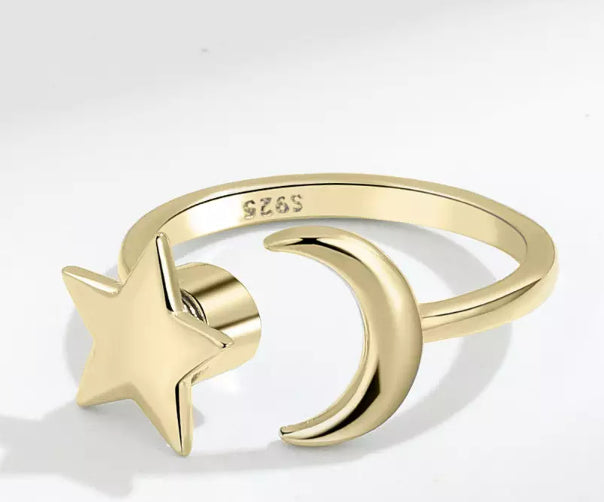 Moon and Star  (Gold/Silver)