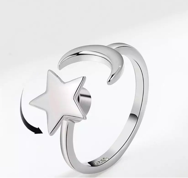 Moon and Star  (Gold/Silver)