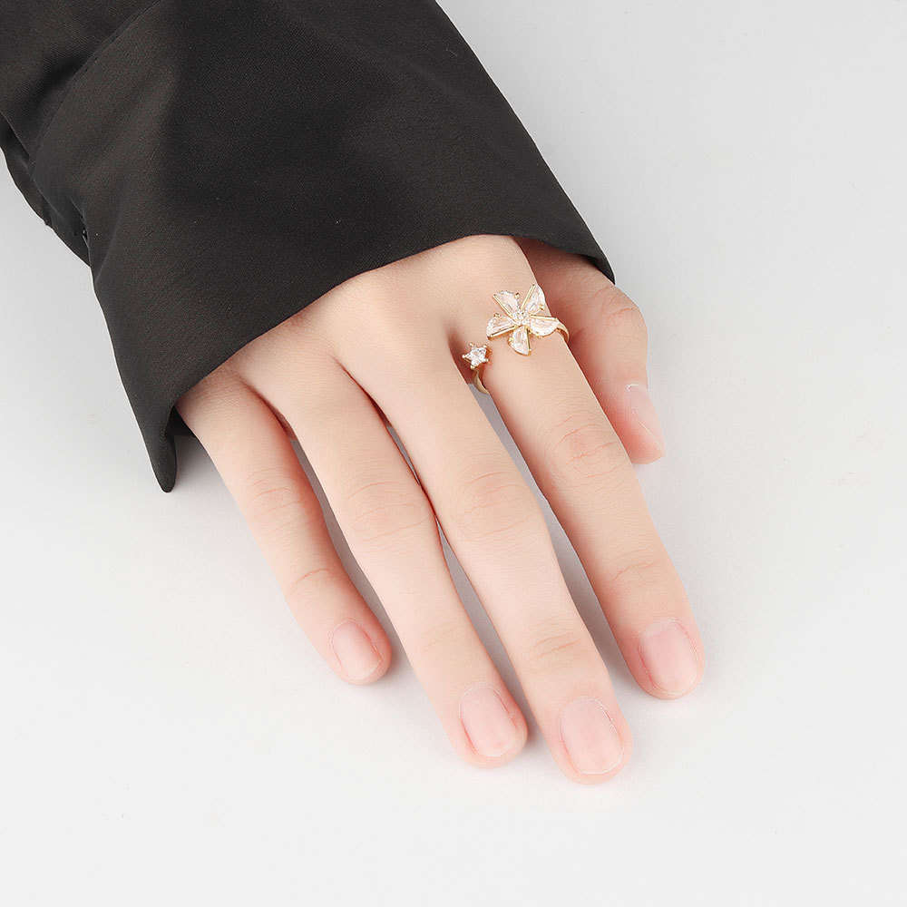 Flower Zirconia (Gold/Silver)